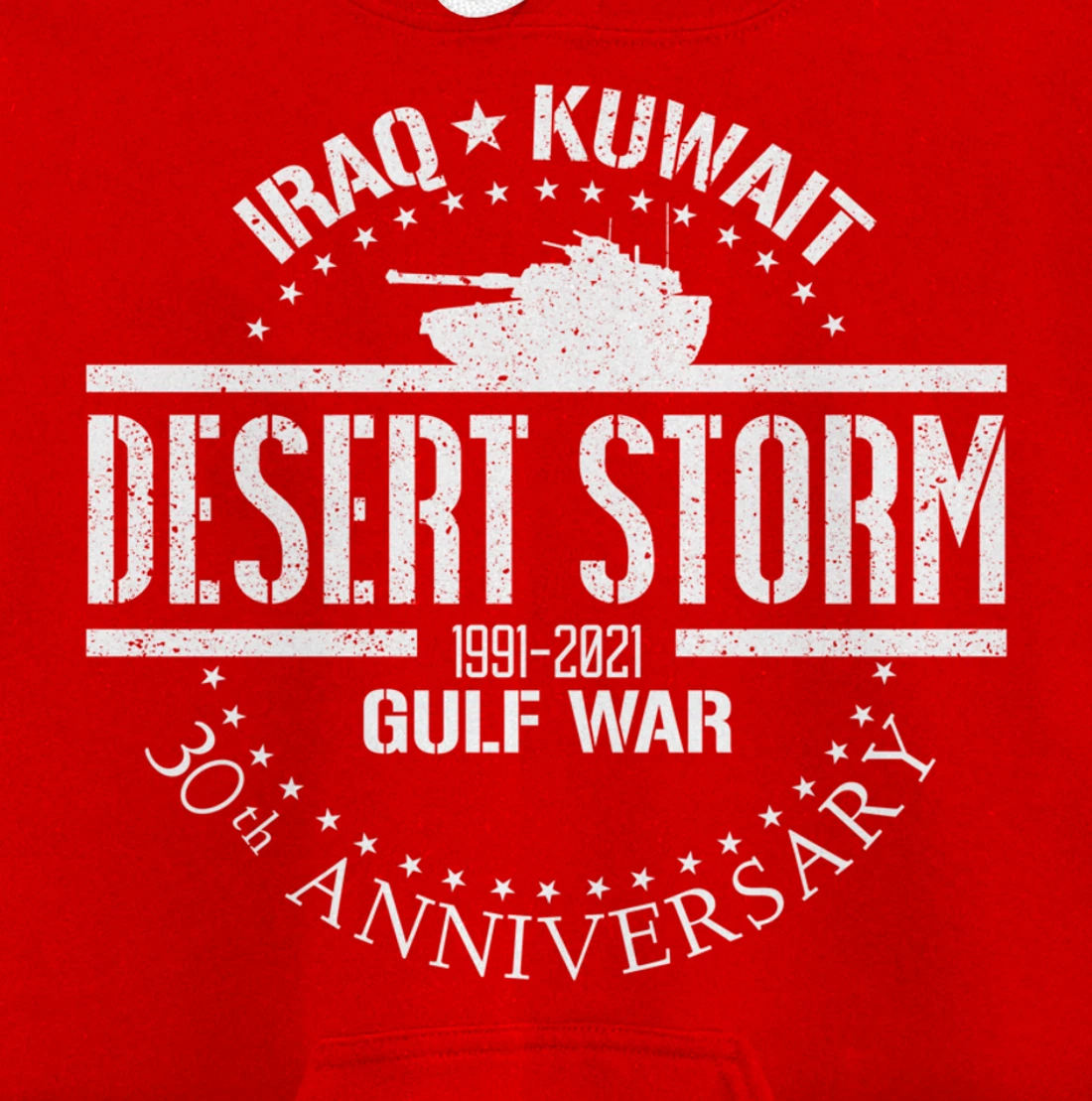 Desert Storm 30th Anniversary 1991 Gulf War Veteran Military Pullover Hoodie