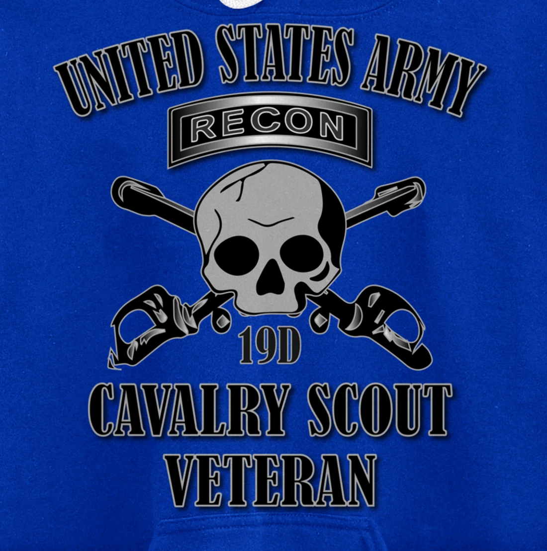 U.S. Army Cavalry Scout Veteran (Back Design) Pullover Hoodie