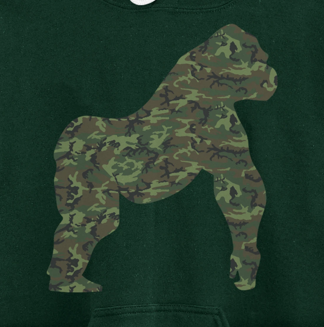 Military Gorilla Camo Print US Ape Animal Veteran Men Gift Pullover Hoodie