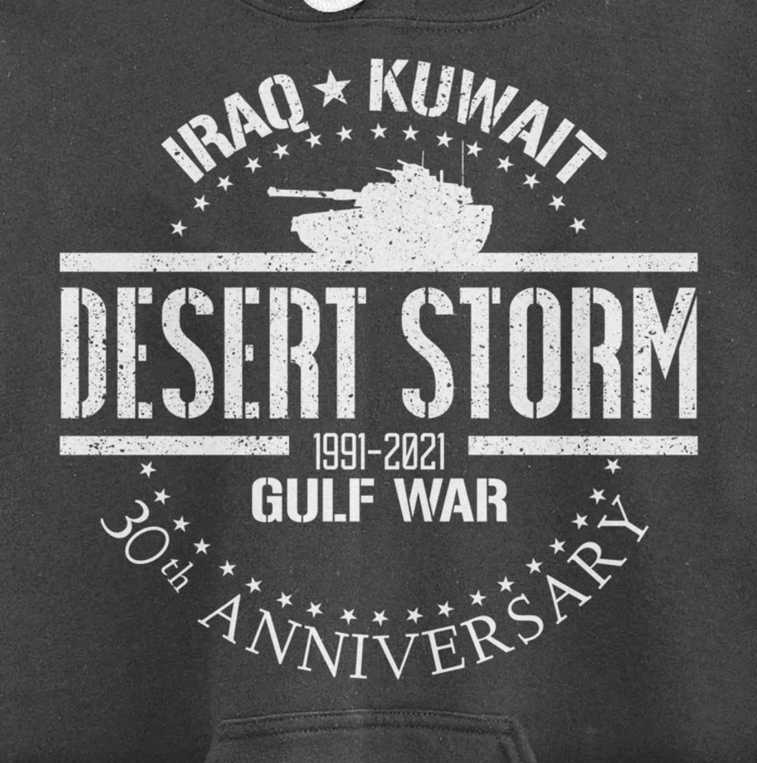 Desert Storm 30th Anniversary 1991 Gulf War Veteran Military Pullover Hoodie
