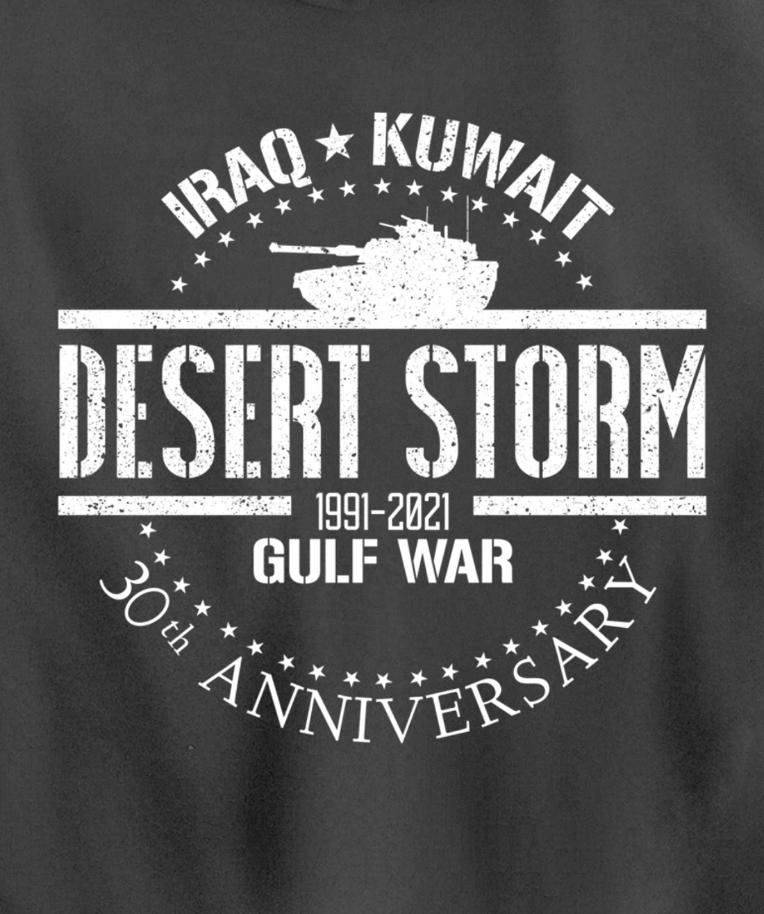 Desert Storm 30th Anniversary 1991 Gulf War Veteran Military Pullover Hoodie
