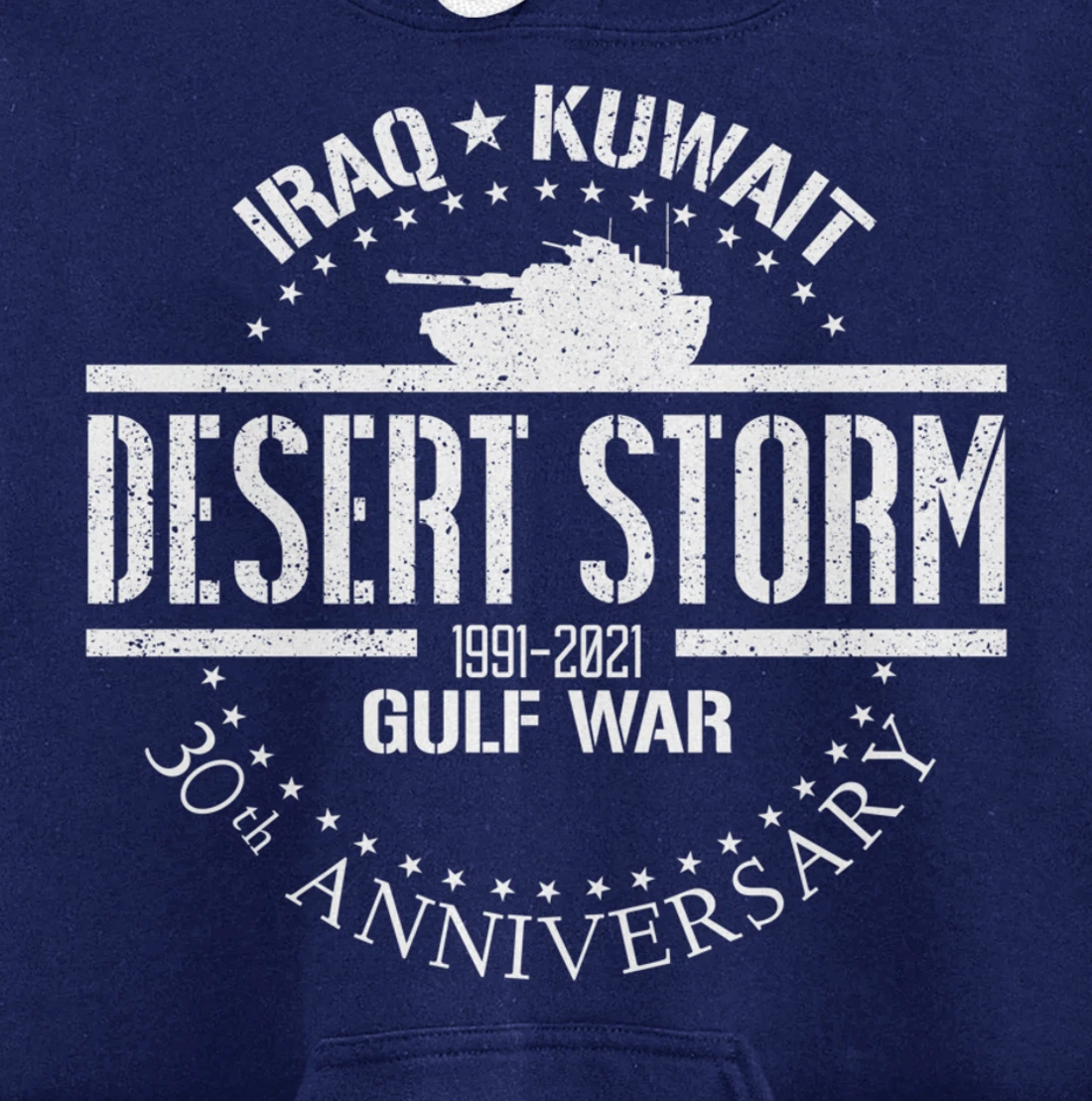 Desert Storm 30th Anniversary 1991 Gulf War Veteran Military Pullover Hoodie