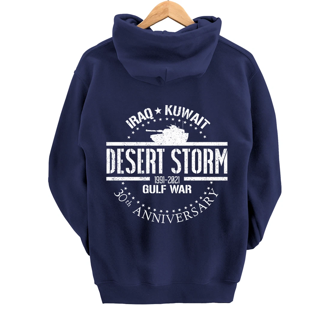 Desert Storm 30th Anniversary 1991 Gulf War Veteran Military Pullover Hoodie