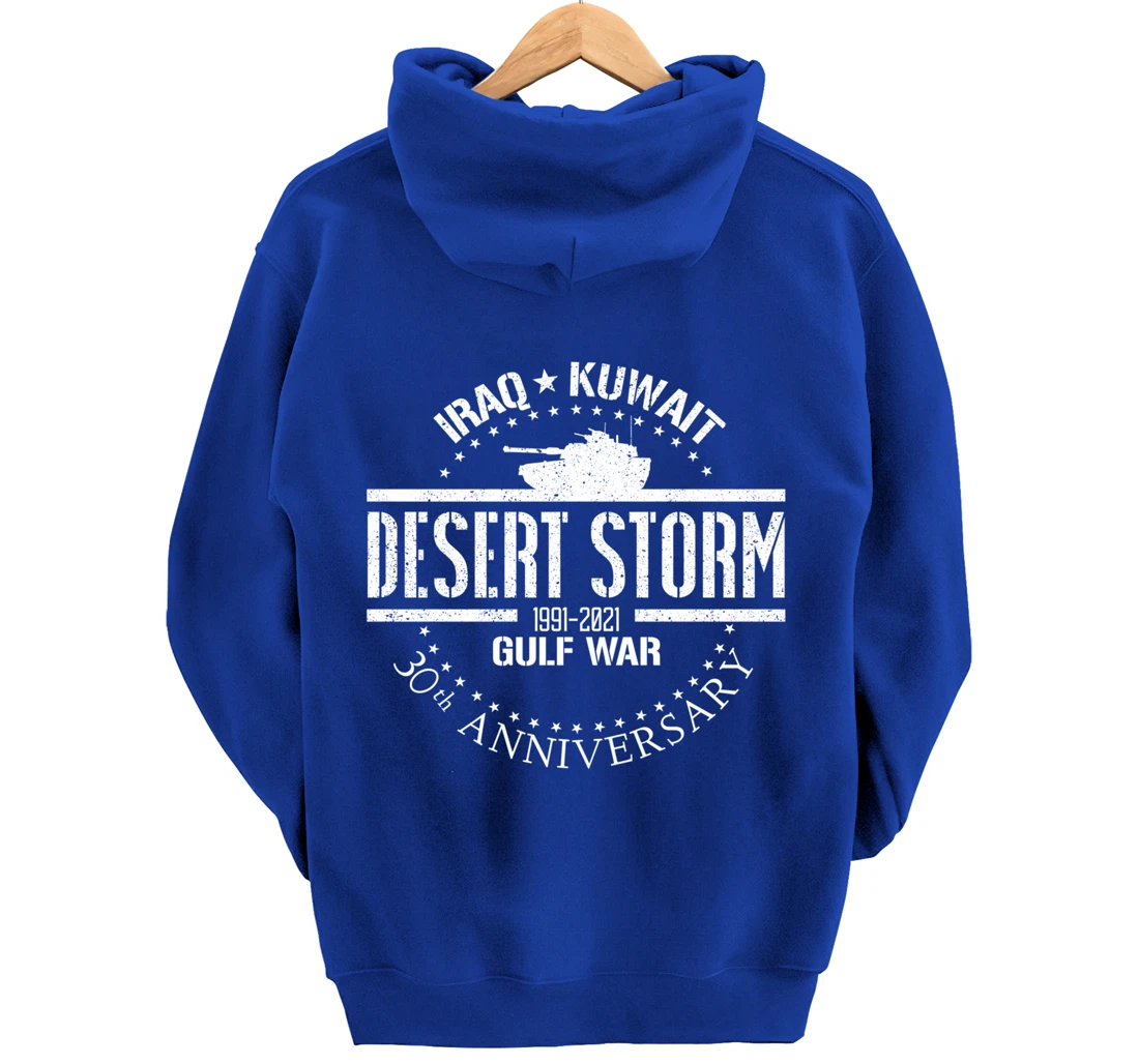 Desert Storm 30th Anniversary 1991 Gulf War Veteran Military Pullover Hoodie