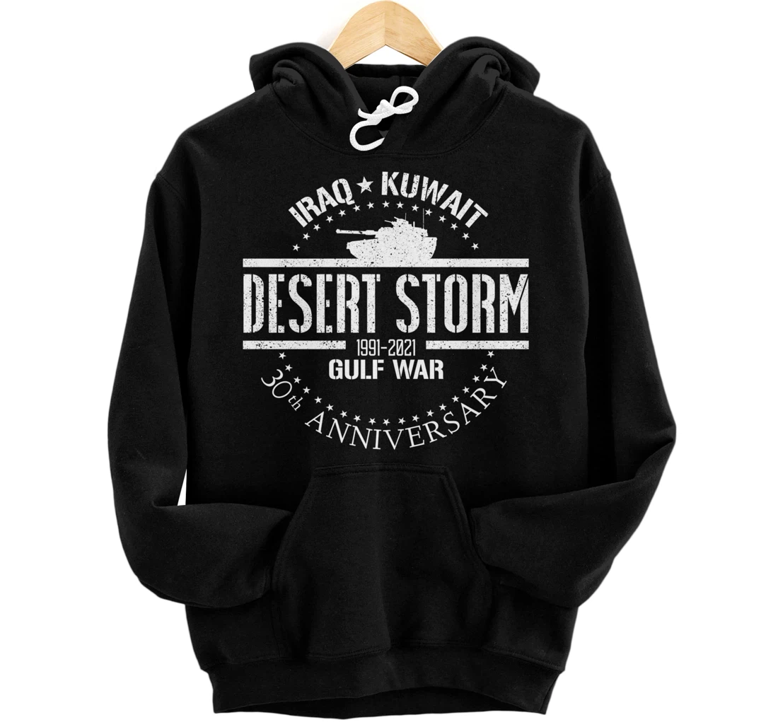 Desert Storm 30th Anniversary 1991 Gulf War Veteran Military Pullover Hoodie