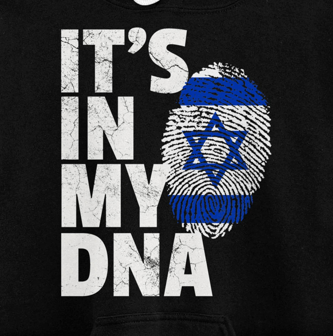IT'S IN MY DNA Israeli Israel Flag National Pride Roots Gift Pullover Hoodie
