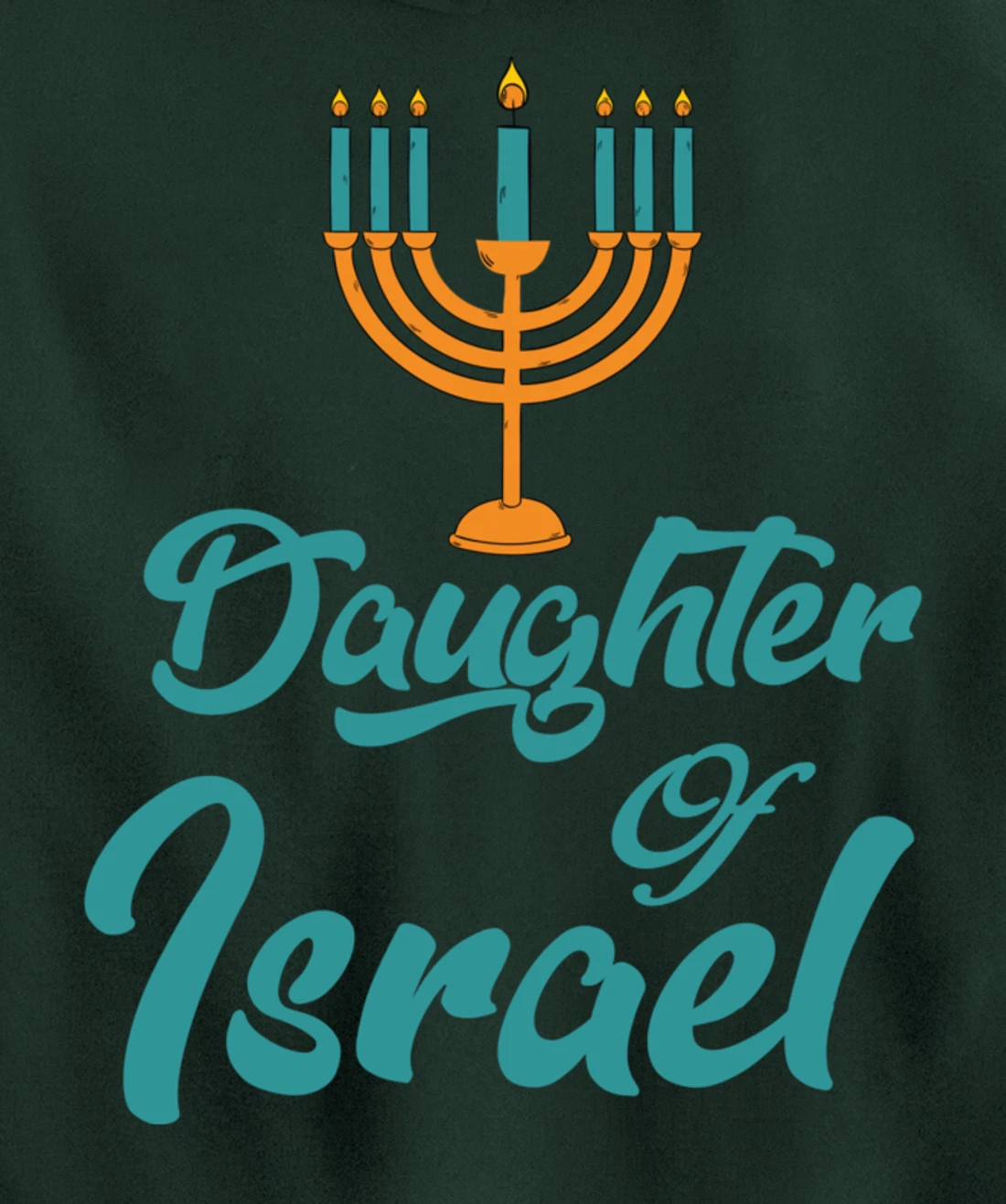 Hebrew Israelite Clothing Daughter of Israel Menorah Judah Pullover Hoodie