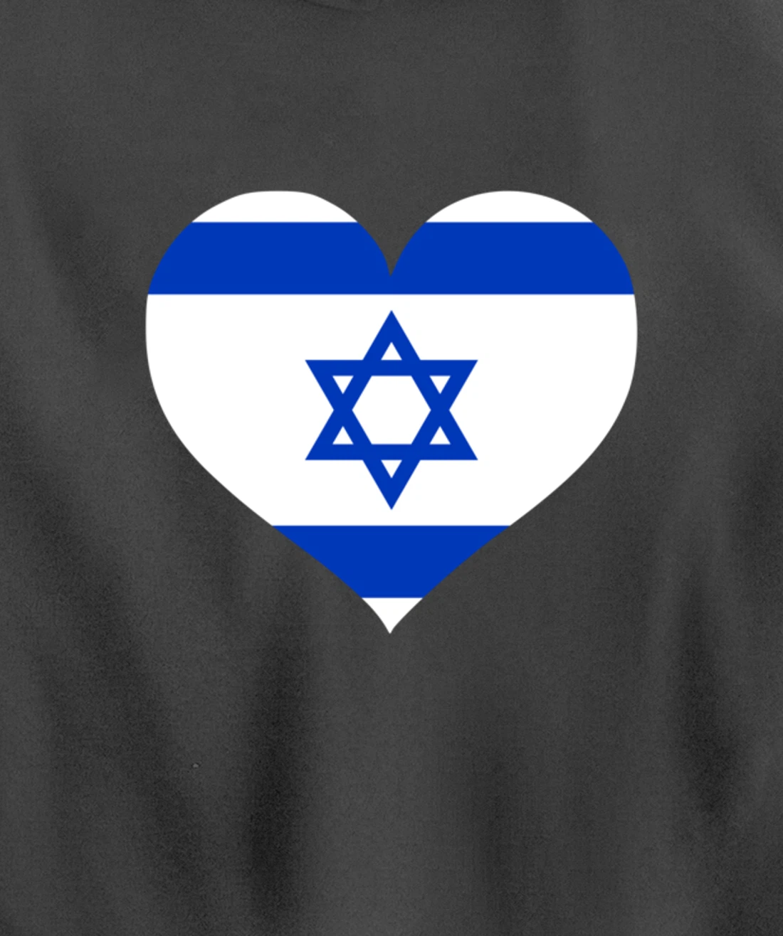 Israel Heart Pullover Hoodie
