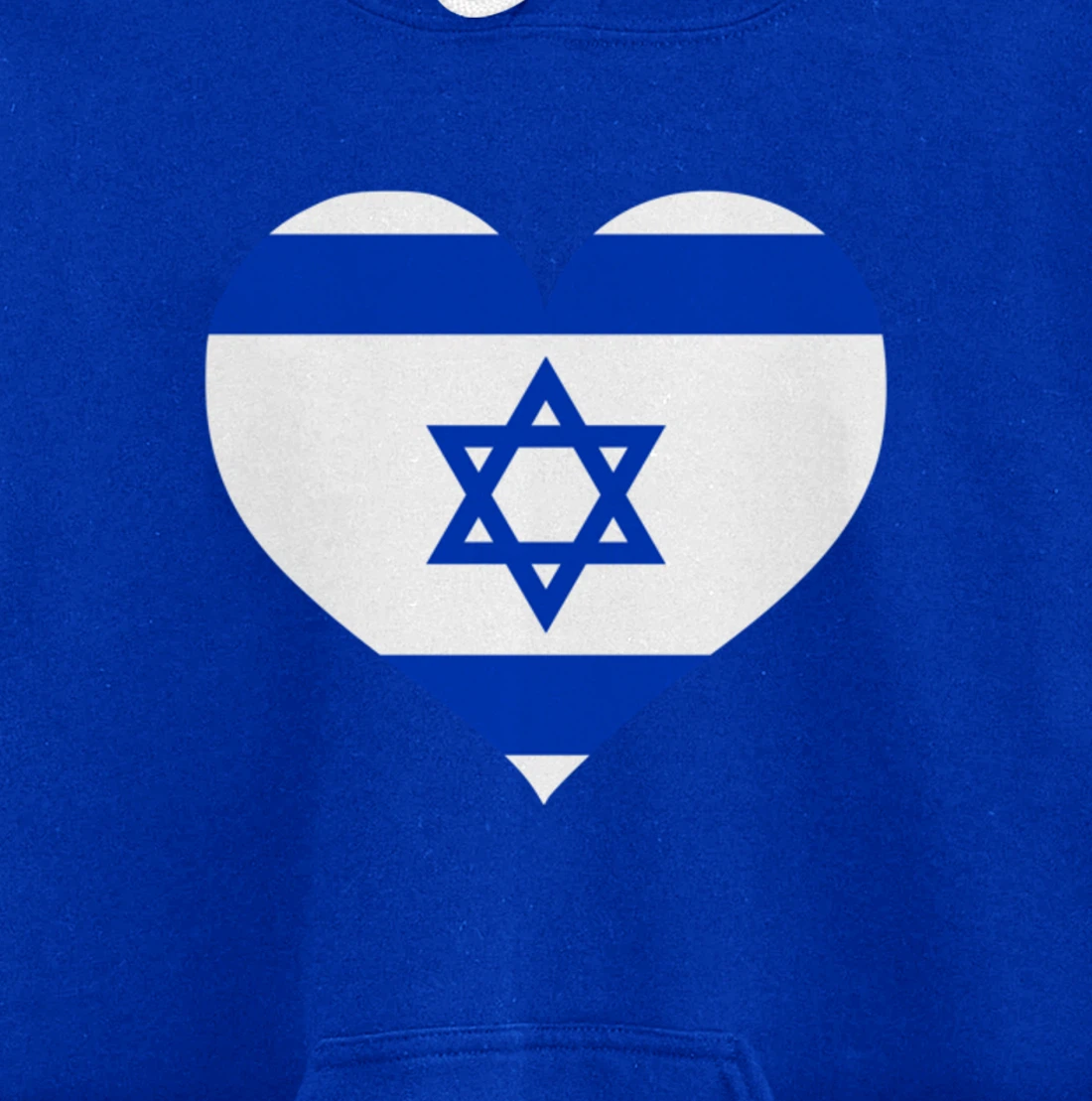 Israel Heart Pullover Hoodie