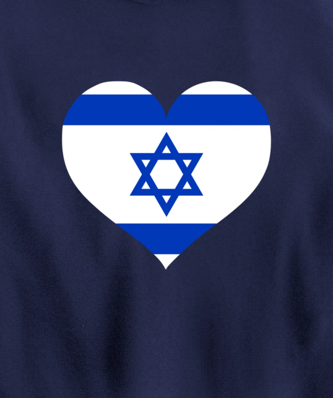 Israel Heart Pullover Hoodie