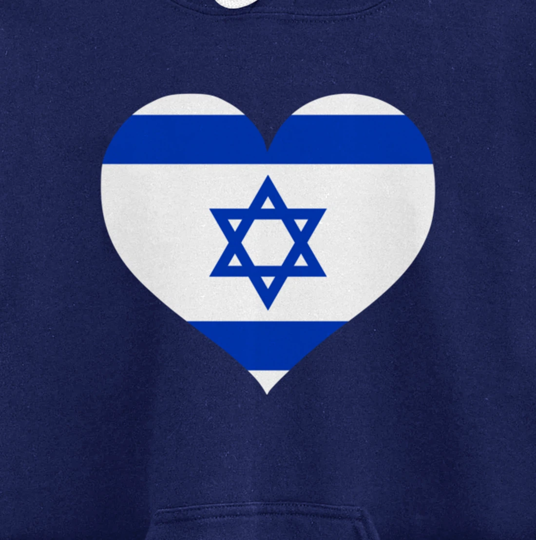 Israel Heart Pullover Hoodie