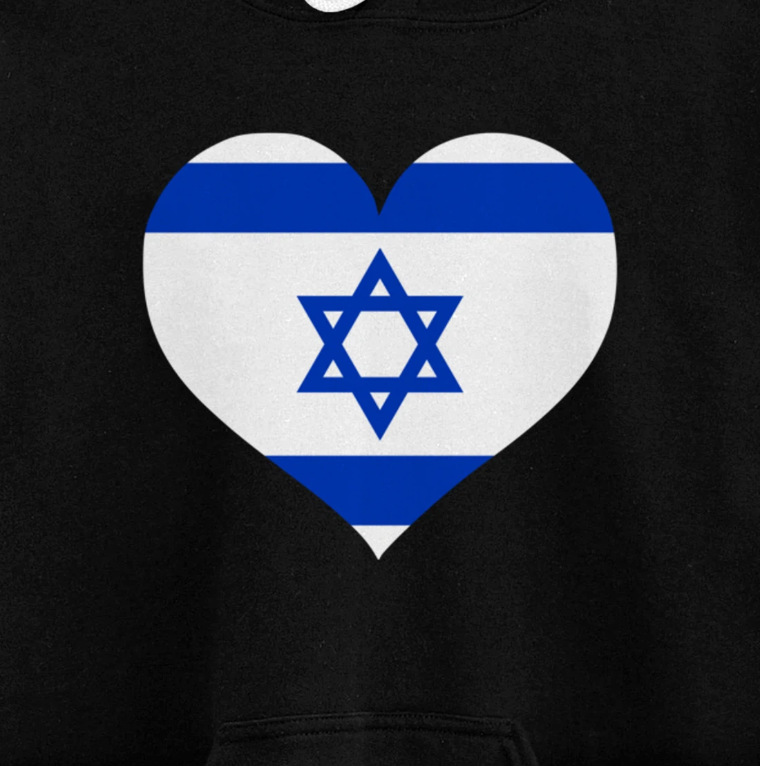 Israel Heart Pullover Hoodie