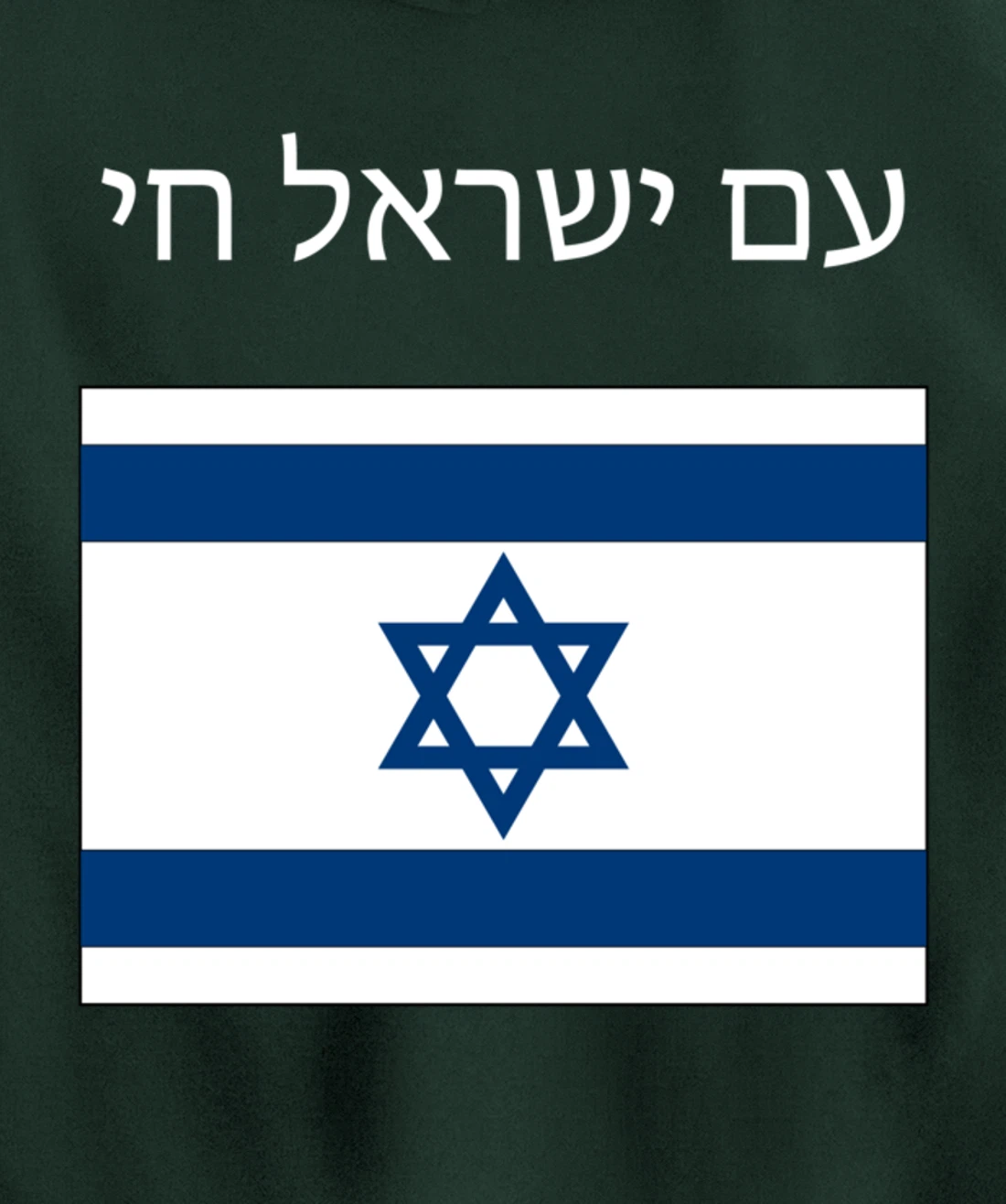 Am Yisrael Chai - Hebrew for Israel Lives Pullover Hoodie