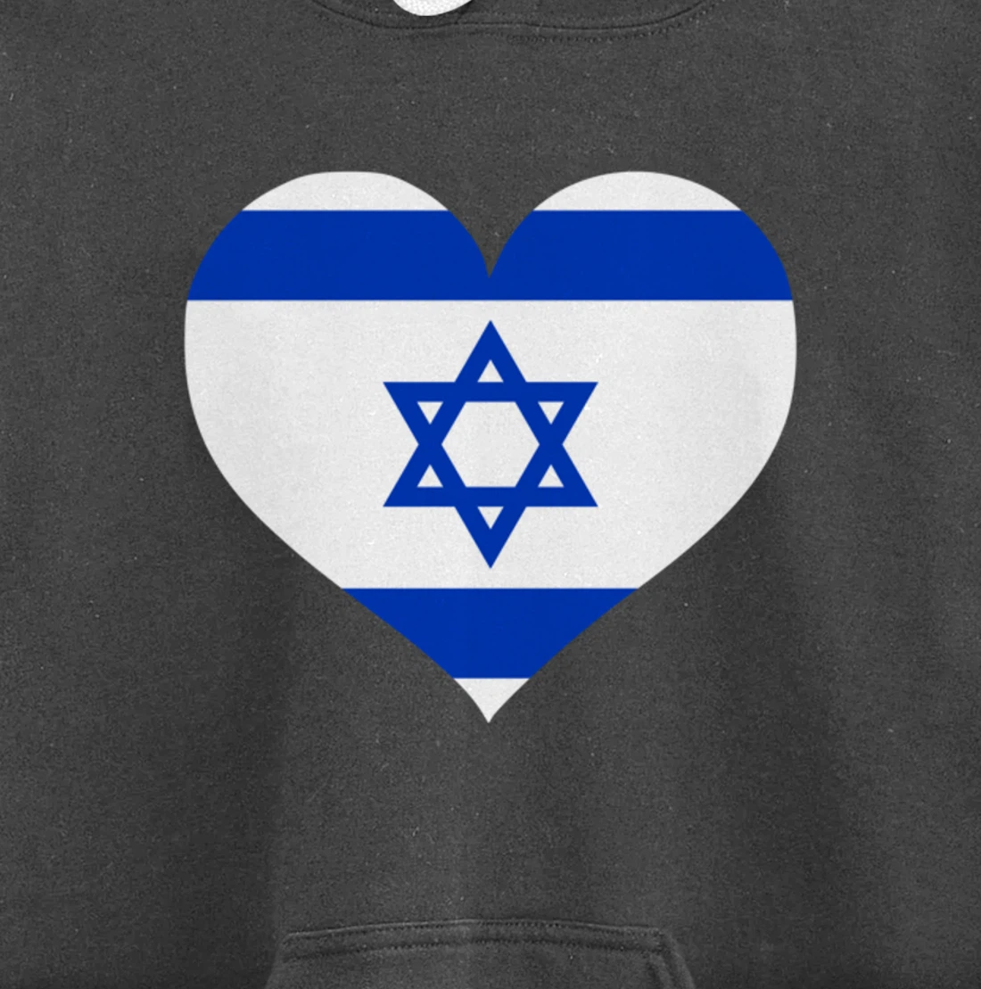 Israel Heart Pullover Hoodie