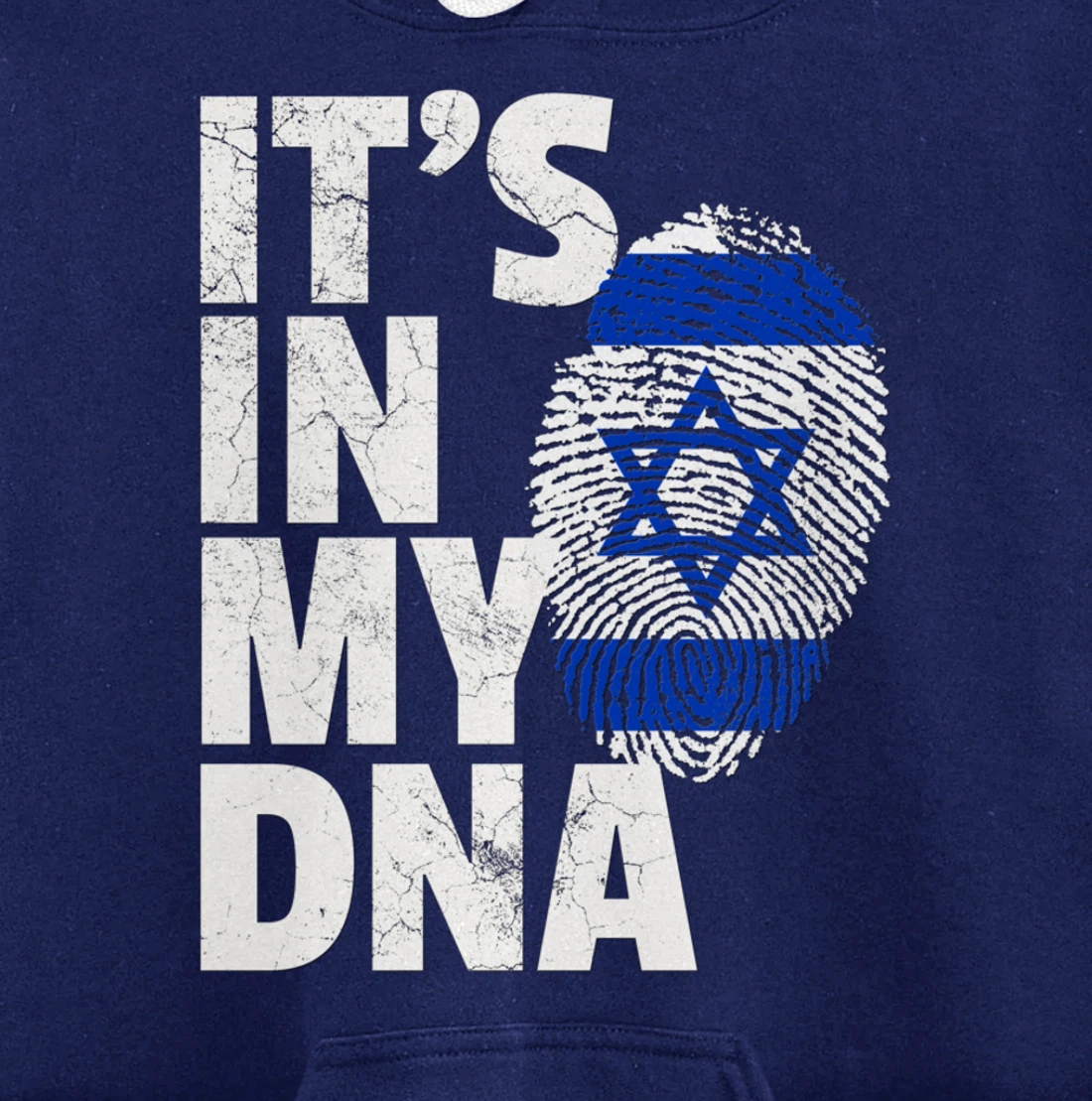 IT'S IN MY DNA Israeli Israel Flag National Pride Roots Gift Pullover Hoodie