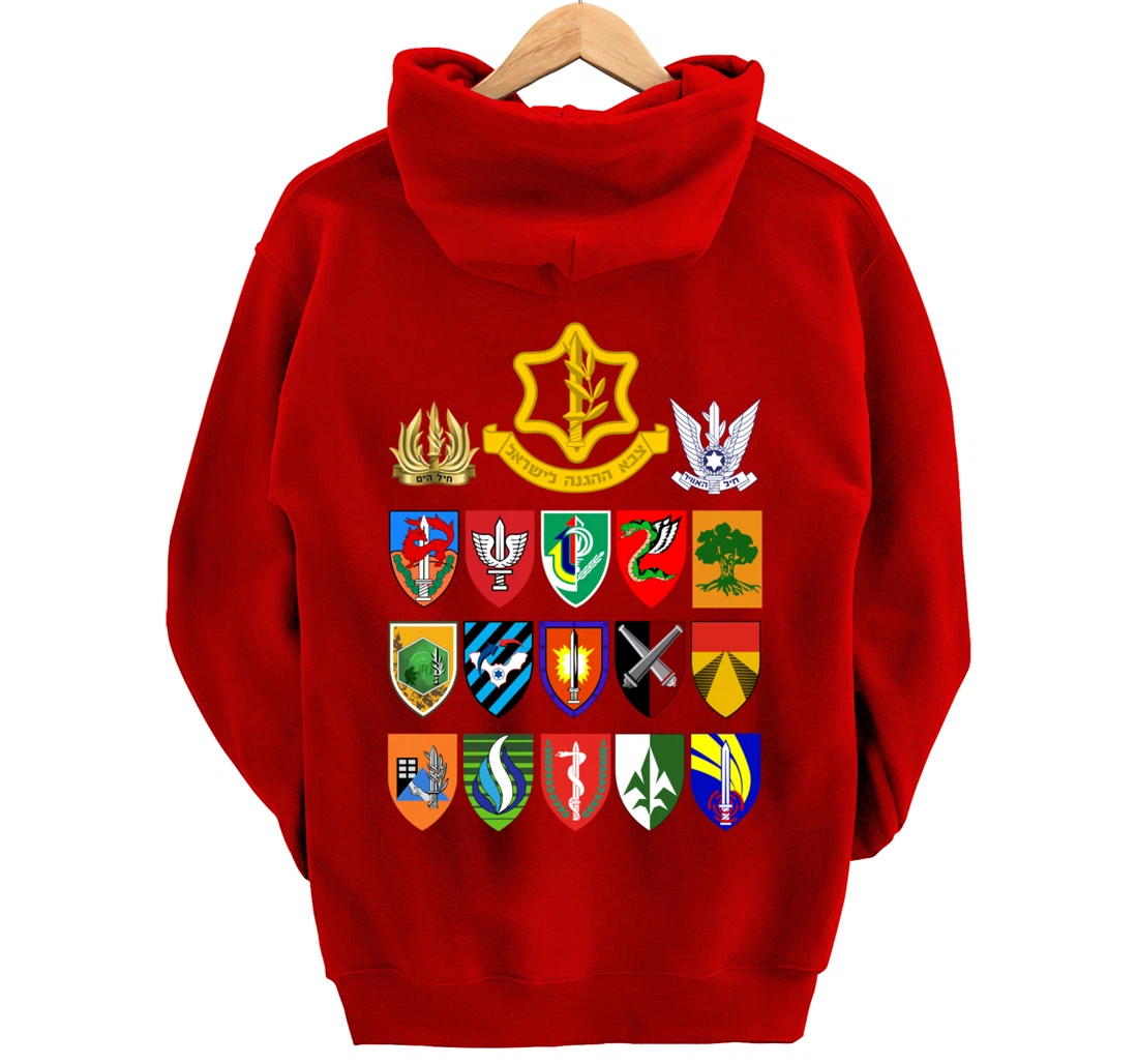 Israeli Army Units IDF Israel Defense Forces Military Tzahal Pullover Hoodie