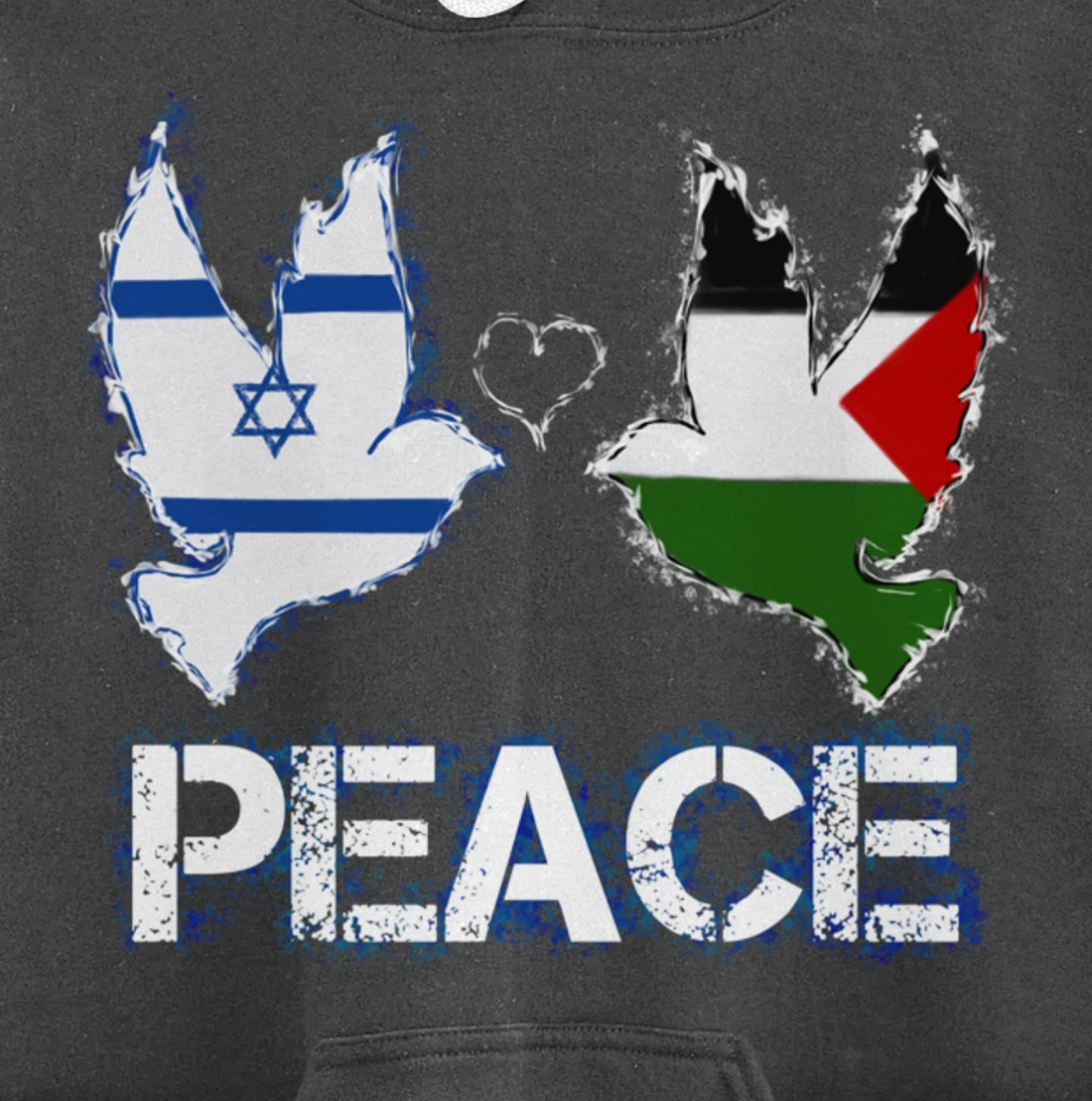 Israel Palestine Peace Friendship Pigeons gift Pullover Hoodie