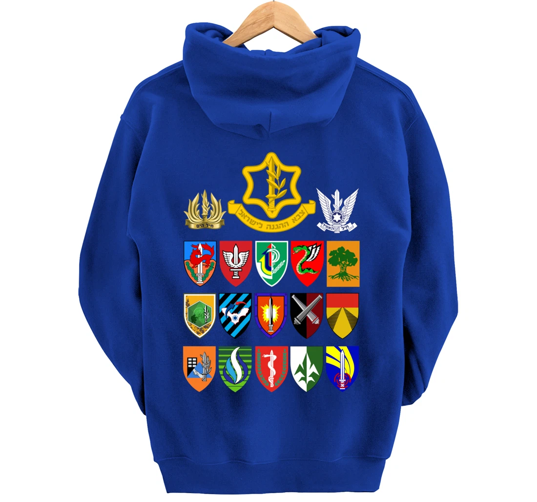 Israeli Army Units IDF Israel Defense Forces Military Tzahal Pullover Hoodie