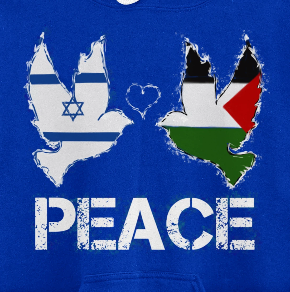 Israel Palestine Peace Friendship Pigeons gift Pullover Hoodie