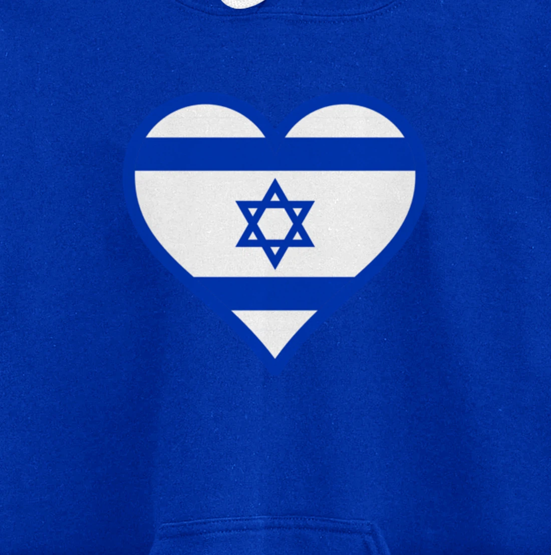 Israel flag Heart Star of David Jewish Israelite heritage Pullover Hoodie