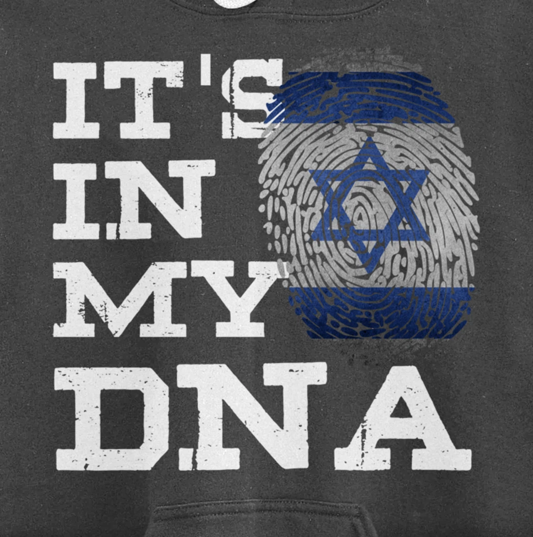 It's In My DNA Israeli Shirt Proud Israel Flag Jewish Gifts Pullover Hoodie