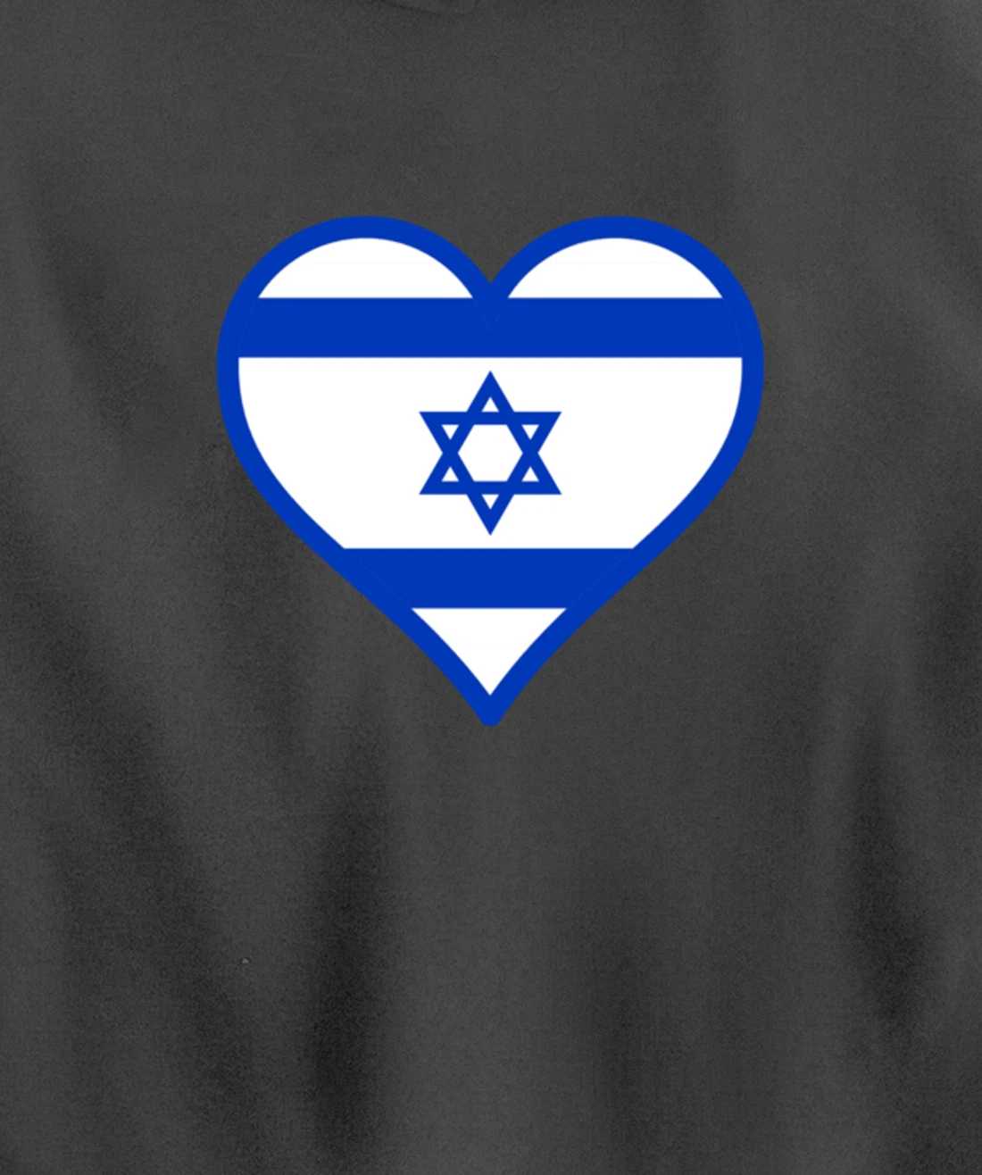 Israel flag Heart Star of David Jewish Israelite heritage Pullover Hoodie
