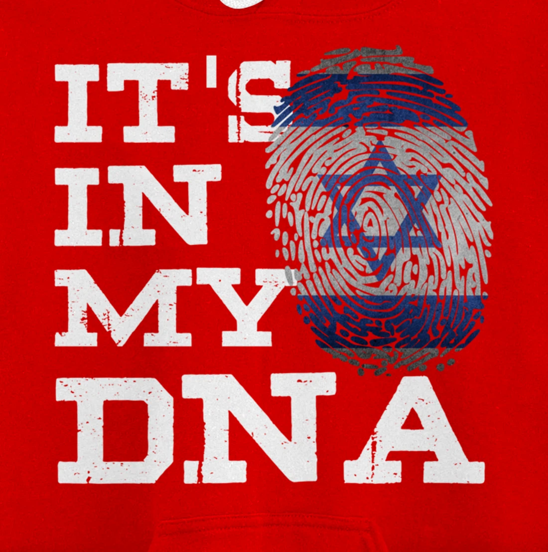 It's In My DNA Israeli Shirt Proud Israel Flag Jewish Gifts Pullover Hoodie