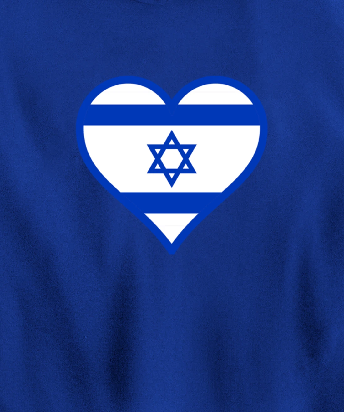 Israel flag Heart Star of David Jewish Israelite heritage Pullover Hoodie