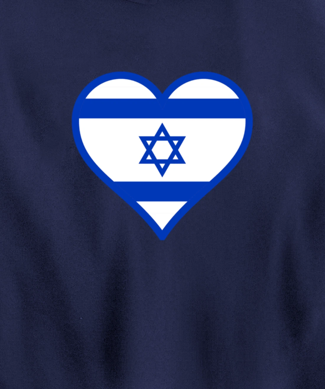 Israel flag Heart Star of David Jewish Israelite heritage Pullover Hoodie