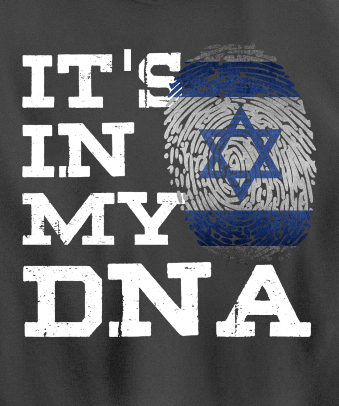 It's In My DNA Israeli Shirt Proud Israel Flag Jewish Gifts Pullover Hoodie