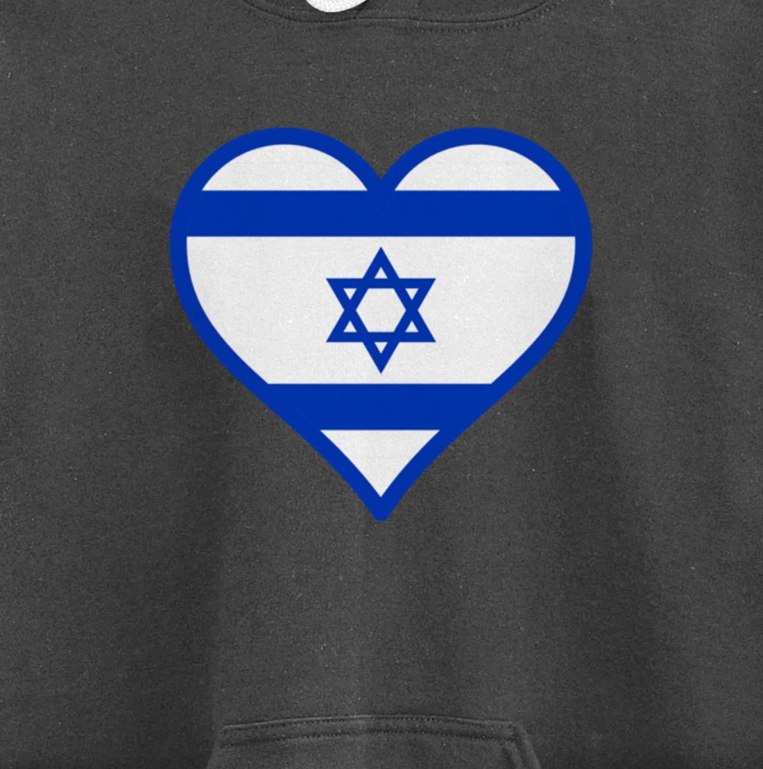 Israel flag Heart Star of David Jewish Israelite heritage Pullover Hoodie
