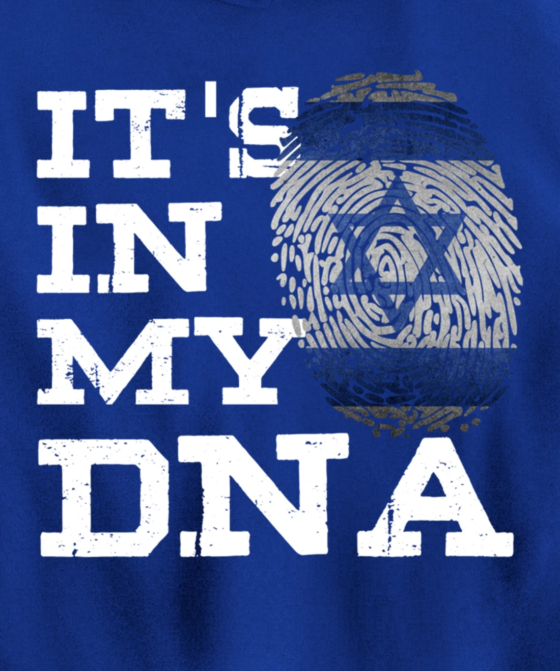 It's In My DNA Israeli Shirt Proud Israel Flag Jewish Gifts Pullover Hoodie