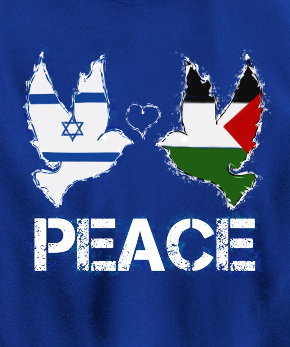Israel Palestine Peace Friendship Pigeons gift Pullover Hoodie