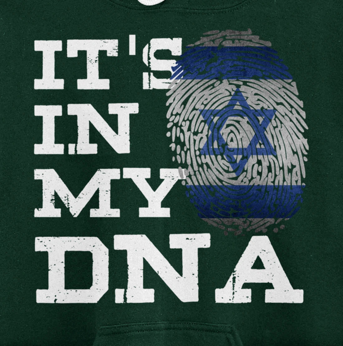 It's In My DNA Israeli Shirt Proud Israel Flag Jewish Gifts Pullover Hoodie
