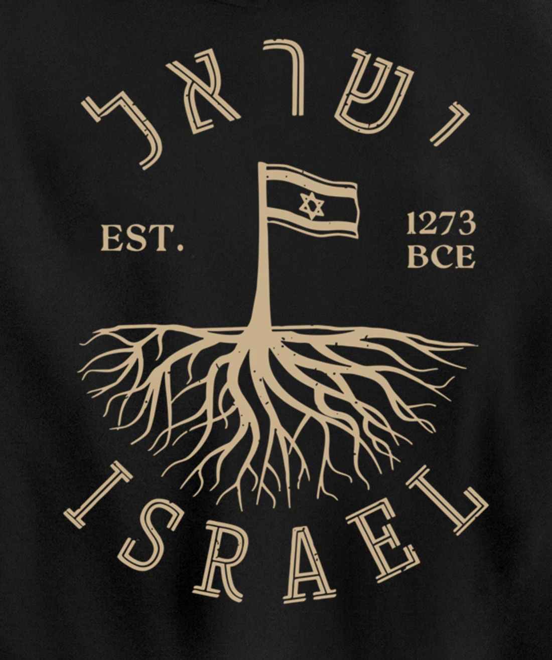 Israel Established Est 1273 Am Yisrael Chai Israel Jewish Pullover Hoodie