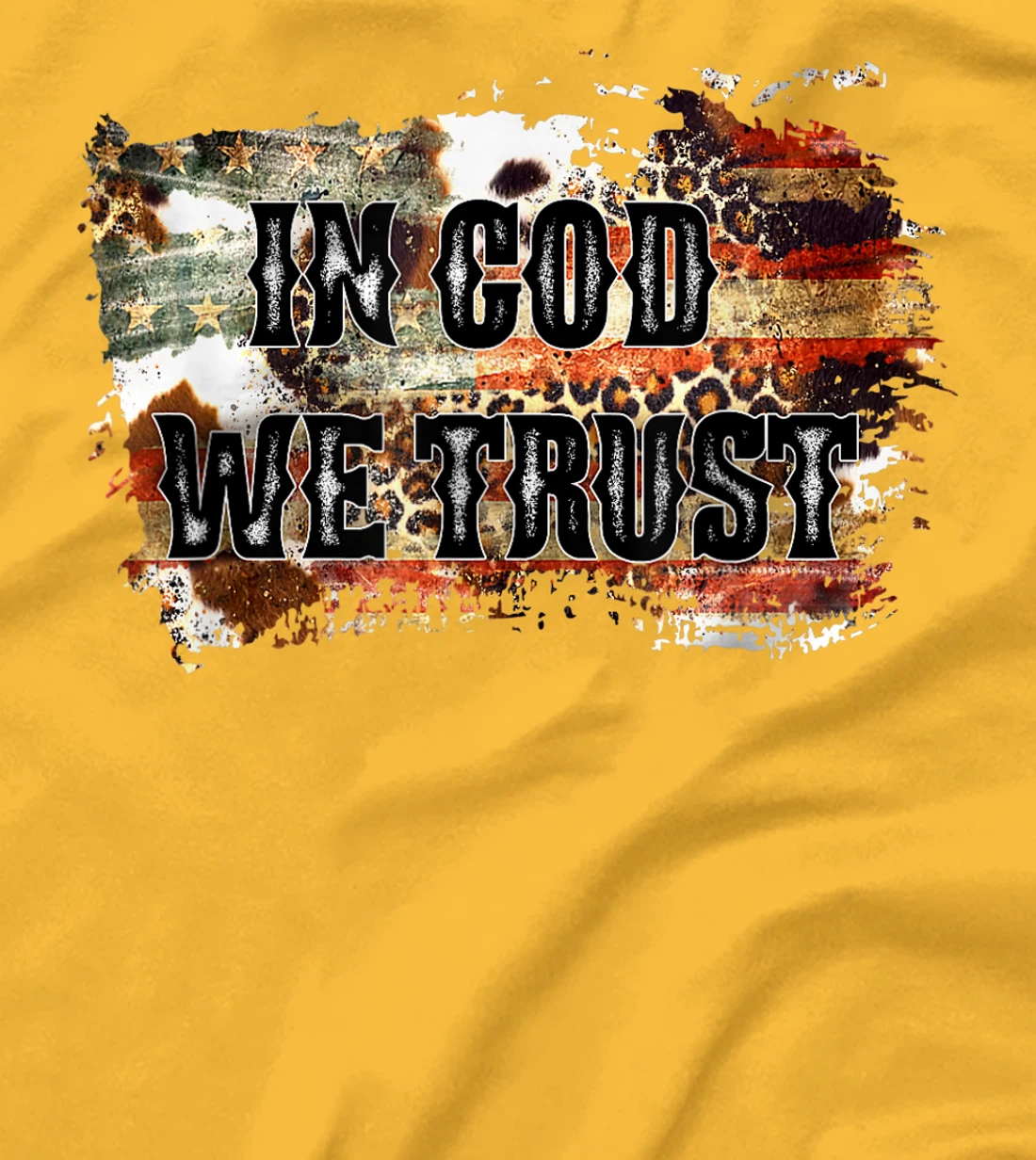 In God We Trust For Patriotic Christian Cute American Flag T-Shirt