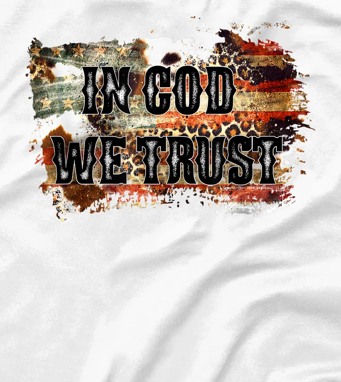 In God We Trust For Patriotic Christian Cute American Flag T-Shirt