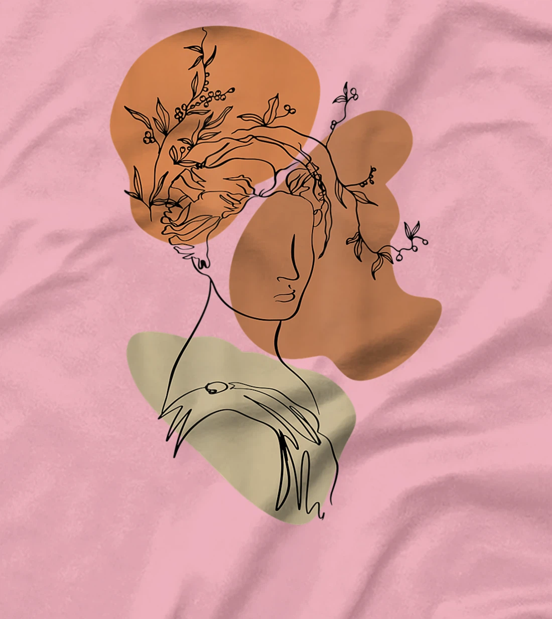 Womens Light Academia Greek Mythology Goddess Bust Statue Mystical T-Shirt