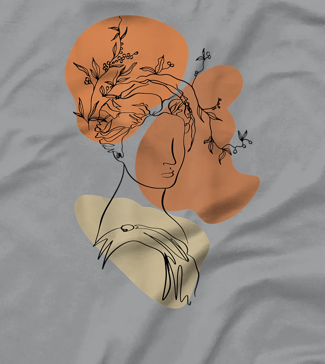 Womens Light Academia Greek Mythology Goddess Bust Statue Mystical T-Shirt