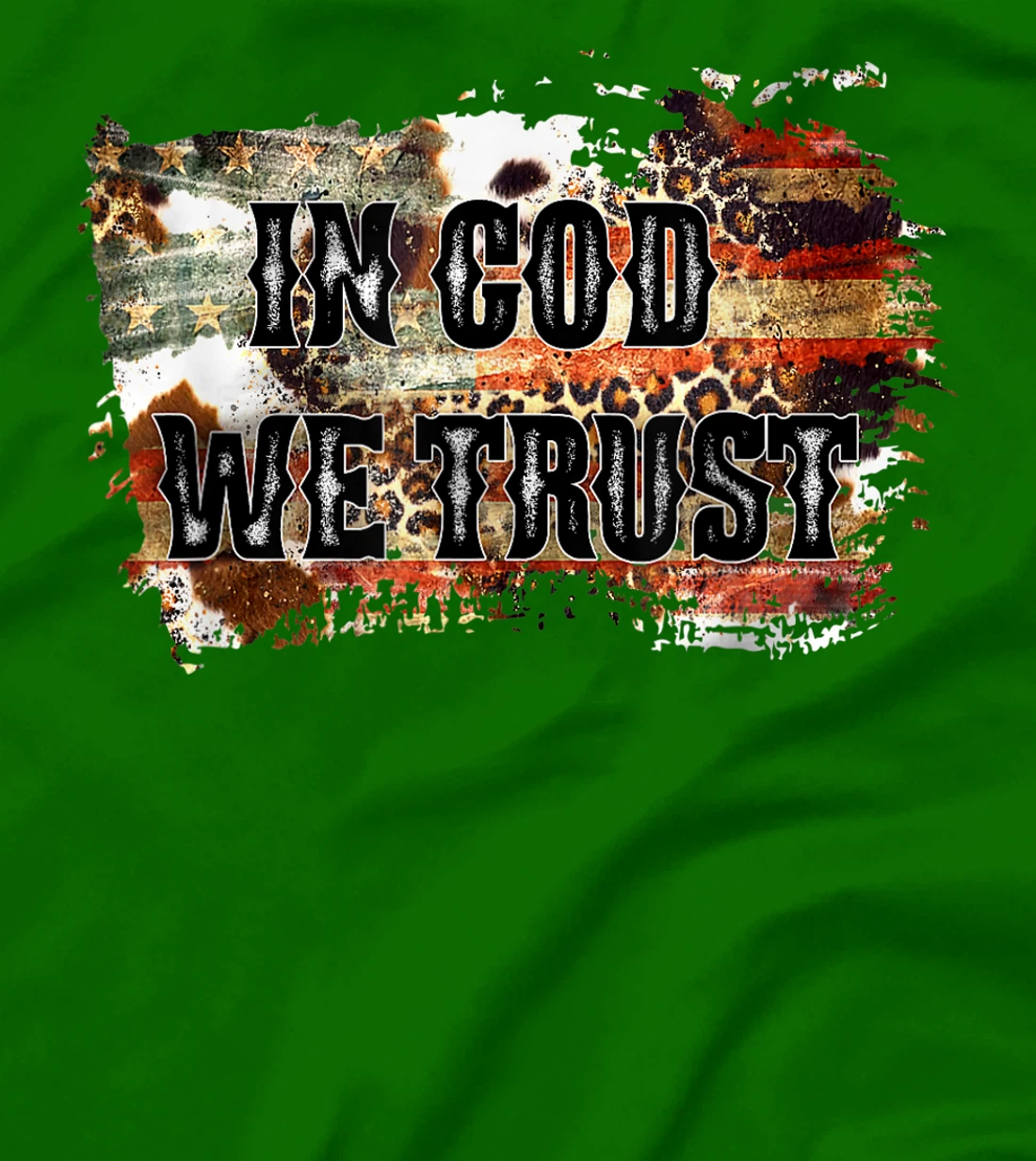 In God We Trust For Patriotic Christian Cute American Flag T-Shirt