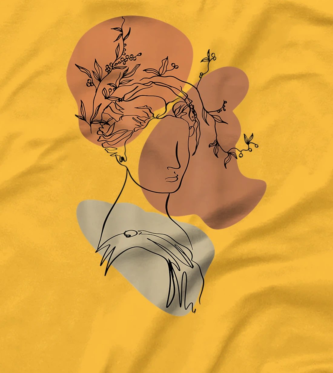 Womens Light Academia Greek Mythology Goddess Bust Statue Mystical T-Shirt