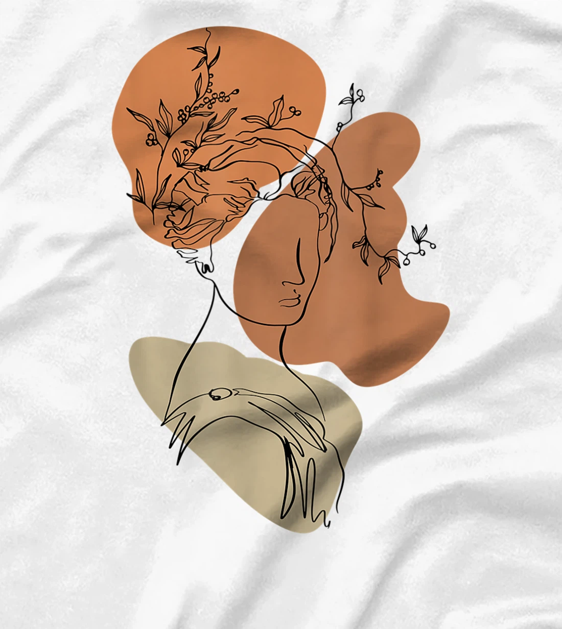 Womens Light Academia Greek Mythology Goddess Bust Statue Mystical T-Shirt