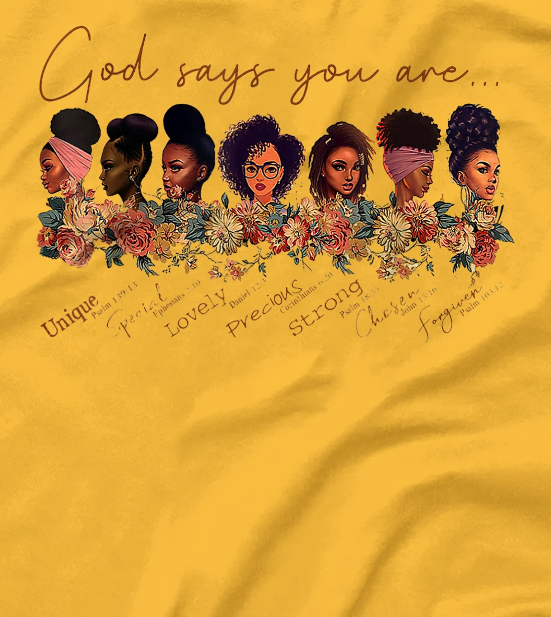 God Says You Are Black Queen African American Women Gift T-Shirt
