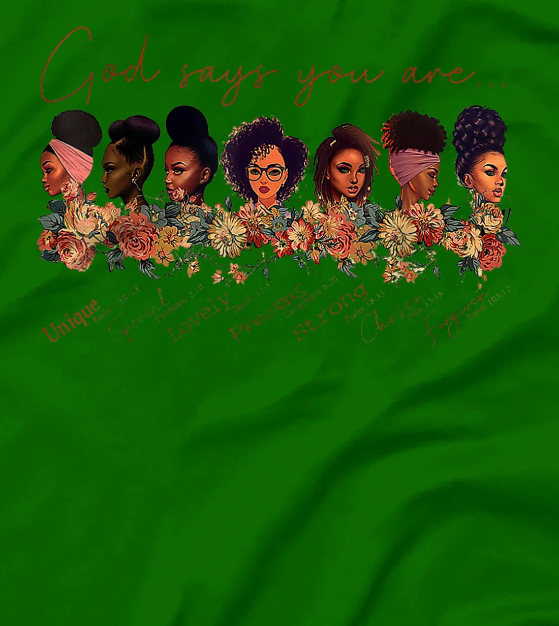 God Says You Are Black Queen African American Women Gift T-Shirt