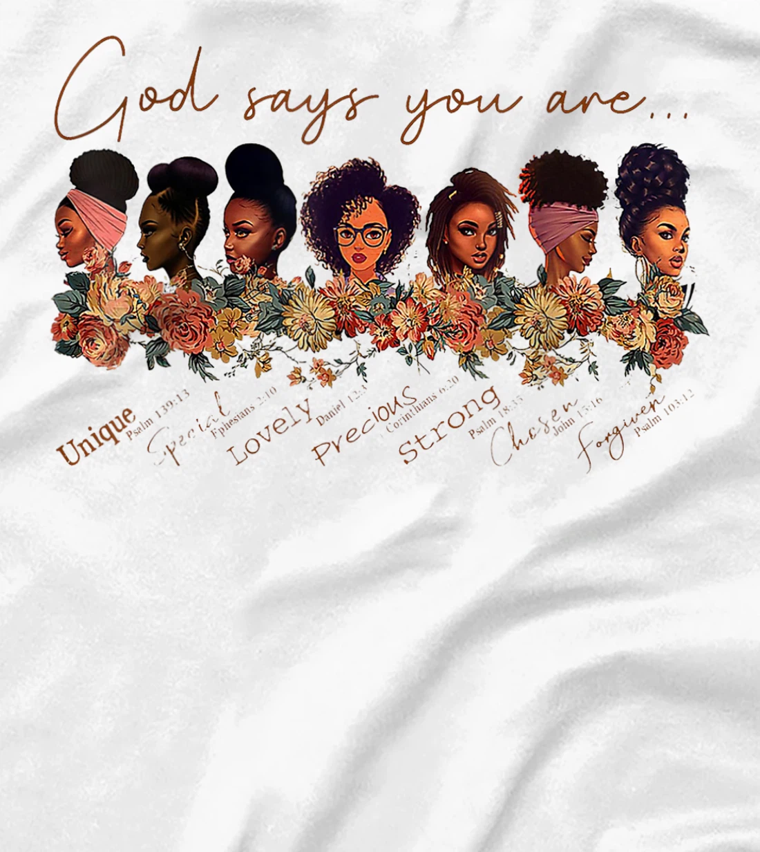 God Says You Are Black Queen African American Women Gift T-Shirt