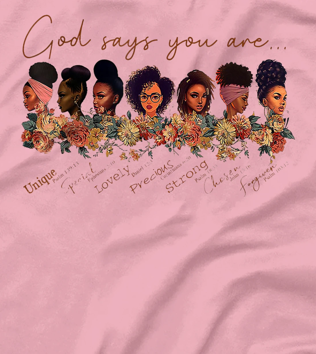 God Says You Are Black Queen African American Women Gift T-Shirt