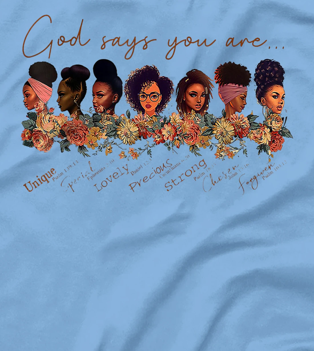 God Says You Are Black Queen African American Women Gift T-Shirt