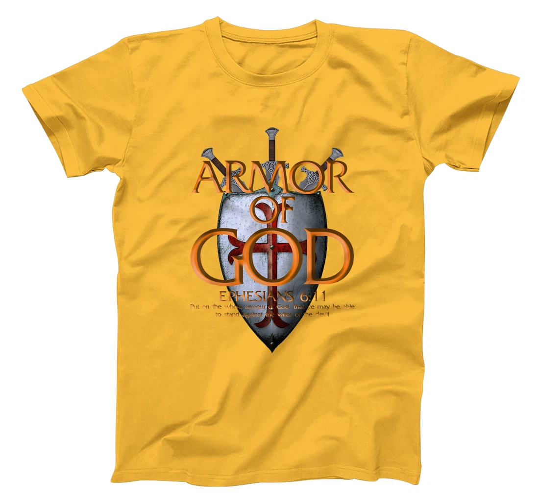 Armor Of God Ephesians Bible Verse Religious Christian Gift T-Shirt