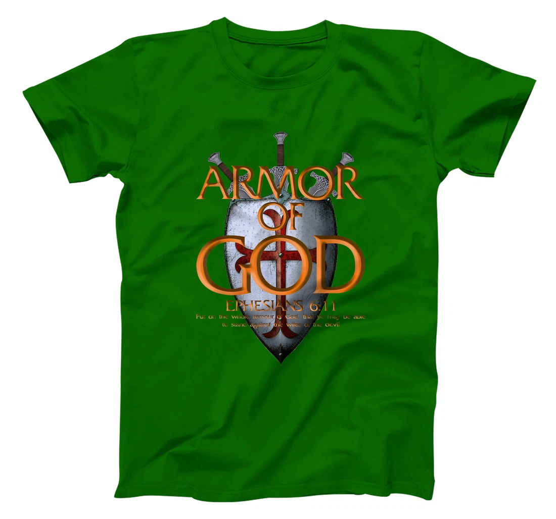 Armor Of God Ephesians Bible Verse Religious Christian Gift T-Shirt