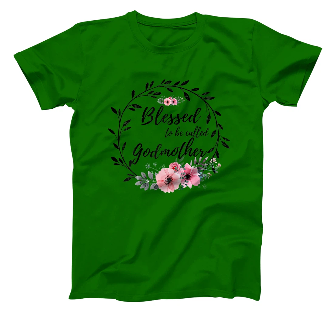 Womens Blessed To Be Called Godmother T-Shirt